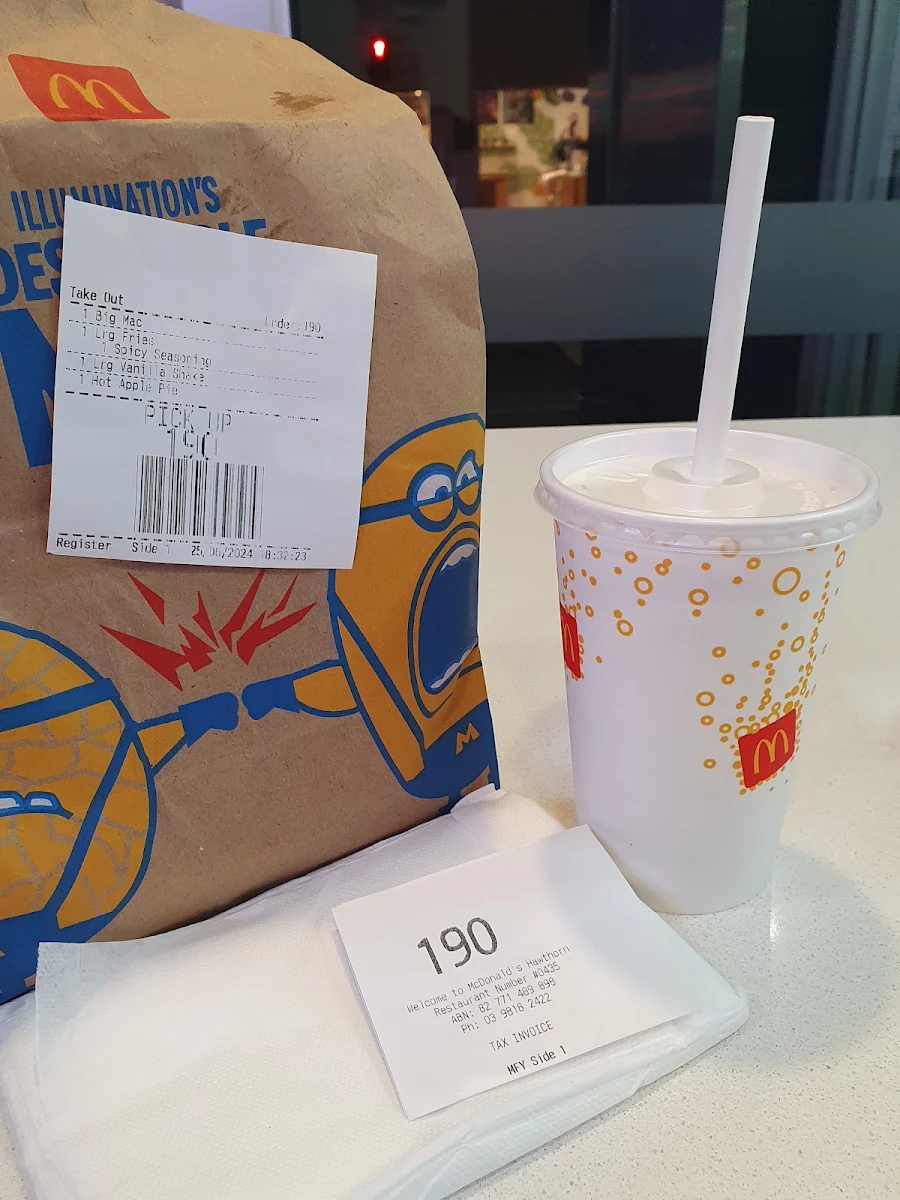 Big Mac Meal, McDonald's Hawthorn