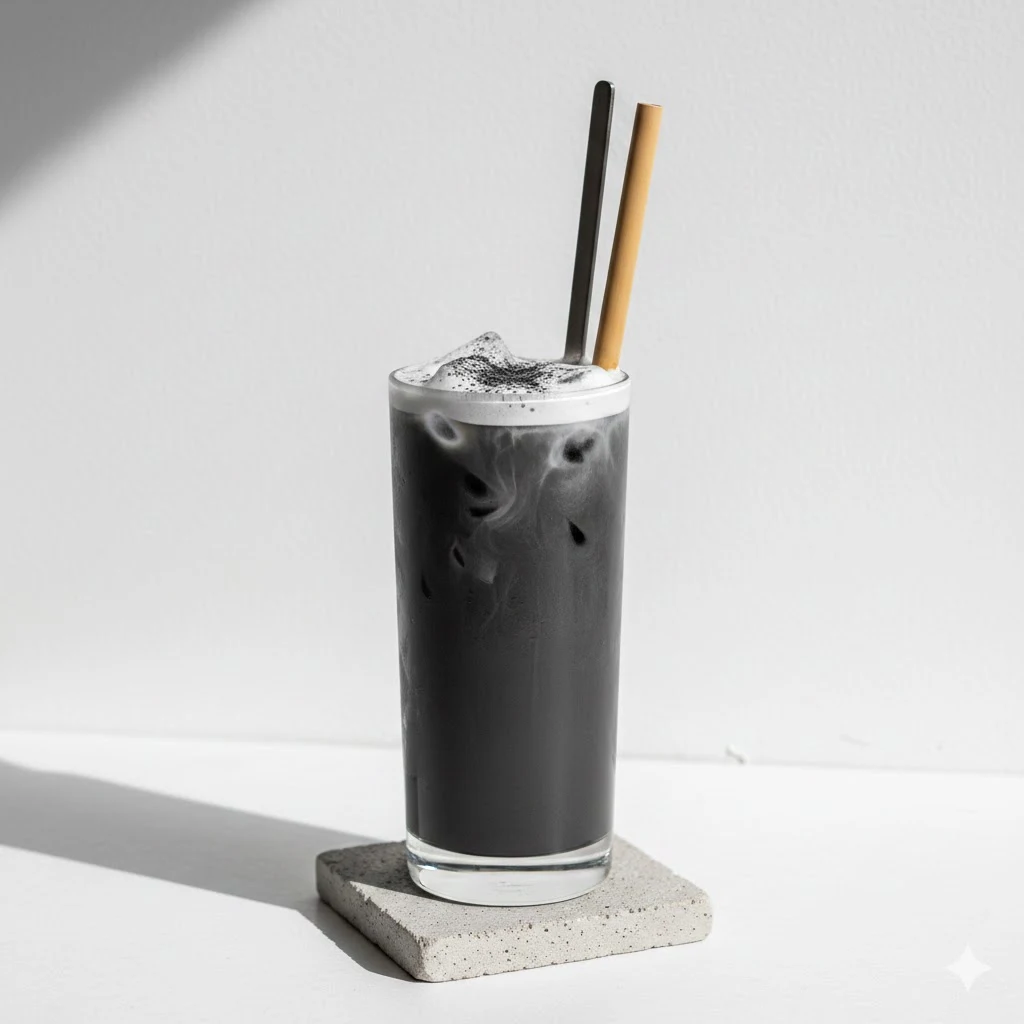 Iced Charcoal Latte