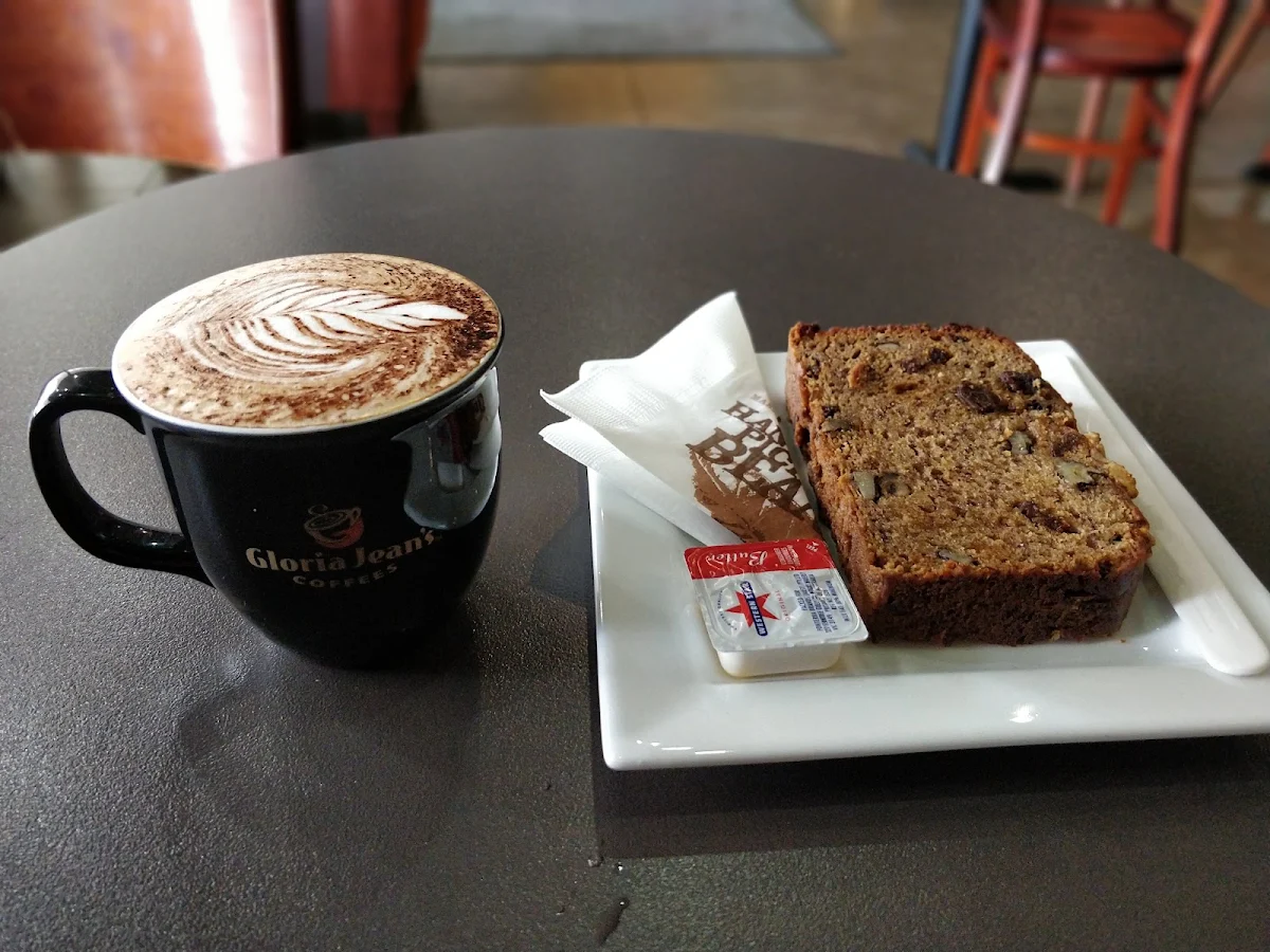 Fruit and Nut Bread and Cappuccino