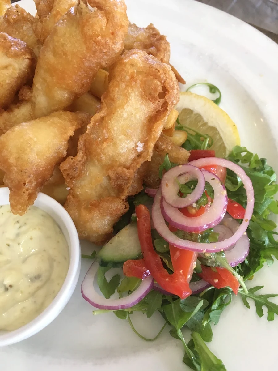 Fish and Chips, Golden Vine Hotel