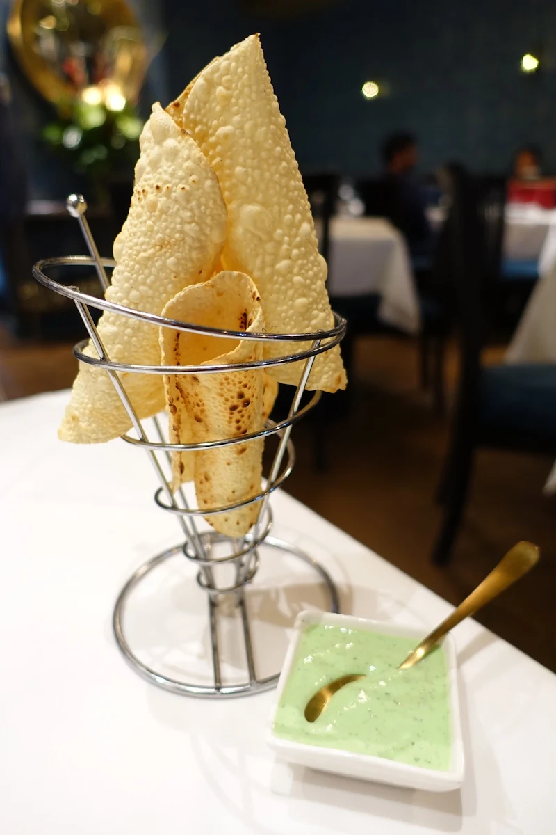 Papadums, Maharaja's on Carmen