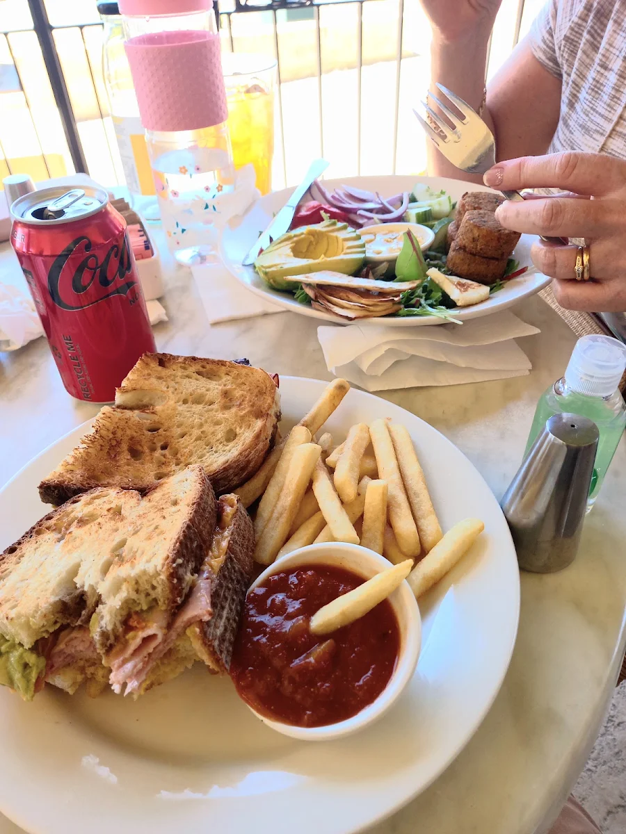 Virginia Cheese and Ham Baguette with Hot Chips