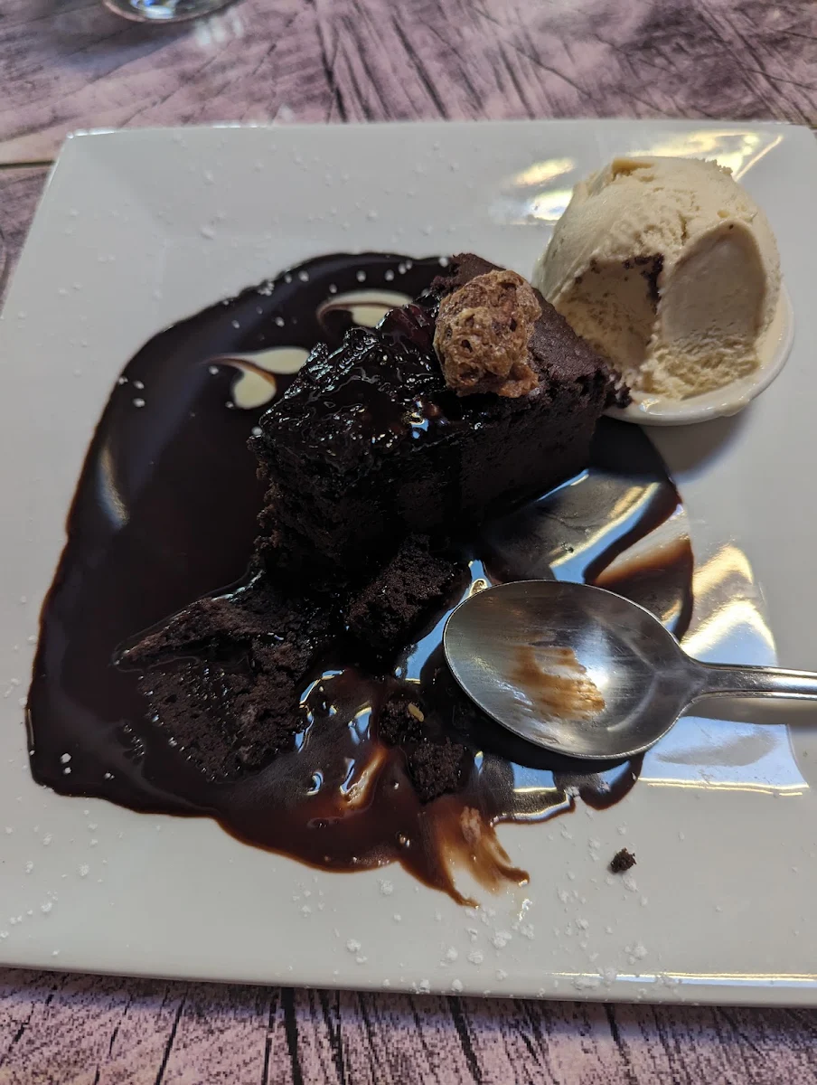 Decadent Chocolate Brownie and Sauce