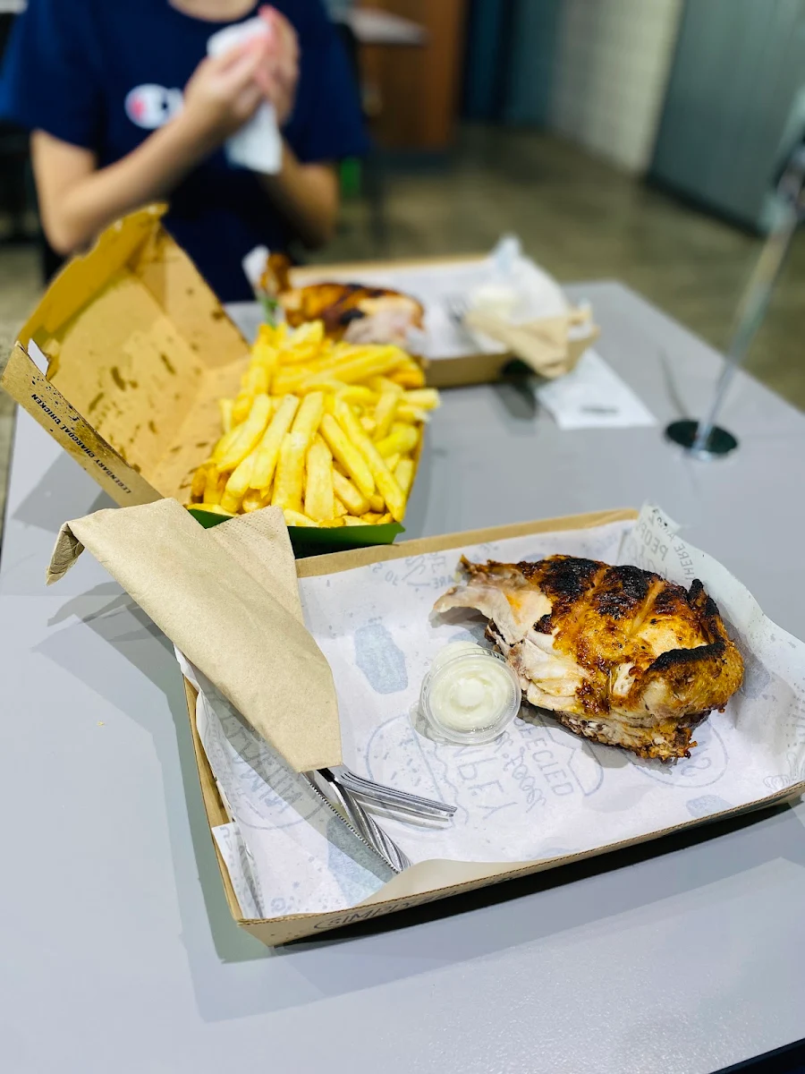 Eljannah Quarter Chicken and Large Chips, El Jannah Chicken Burwood