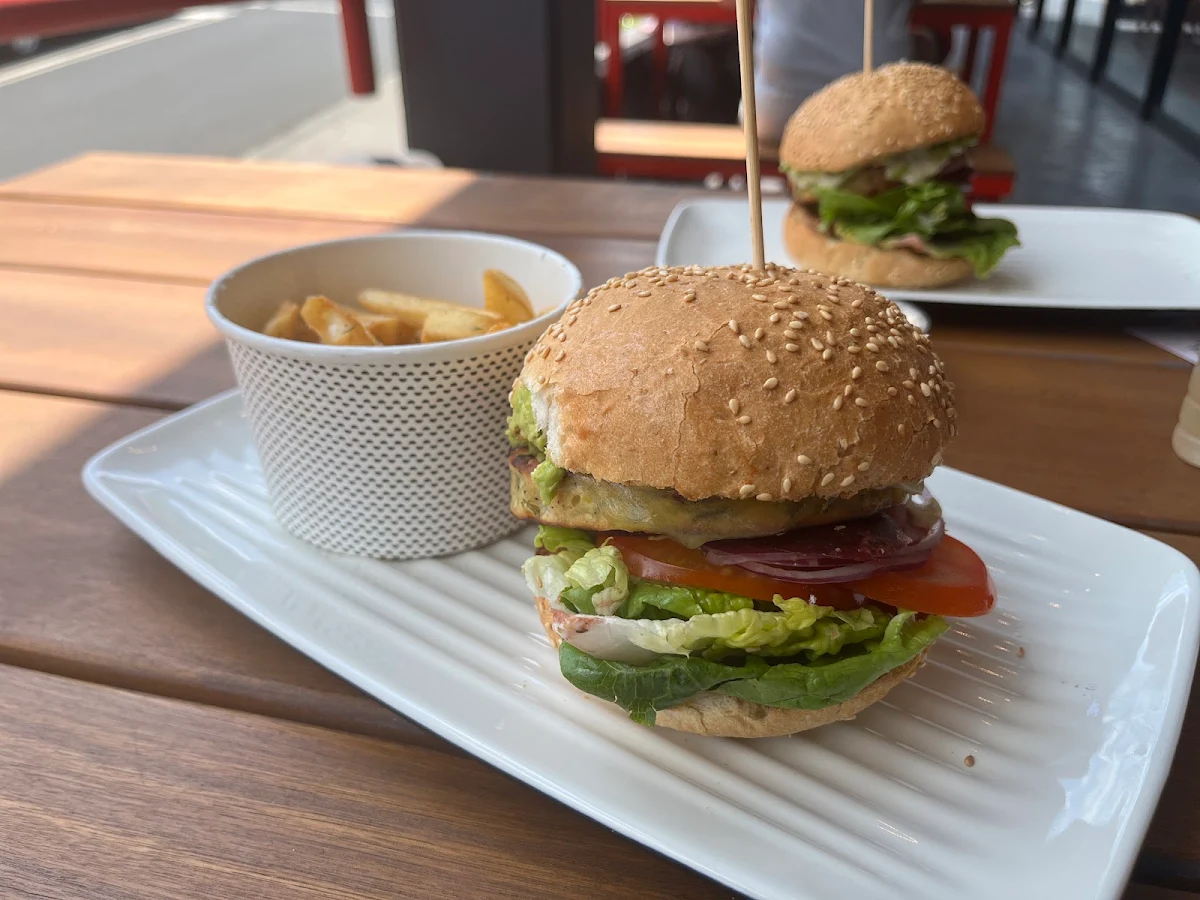 Burger and French Fries