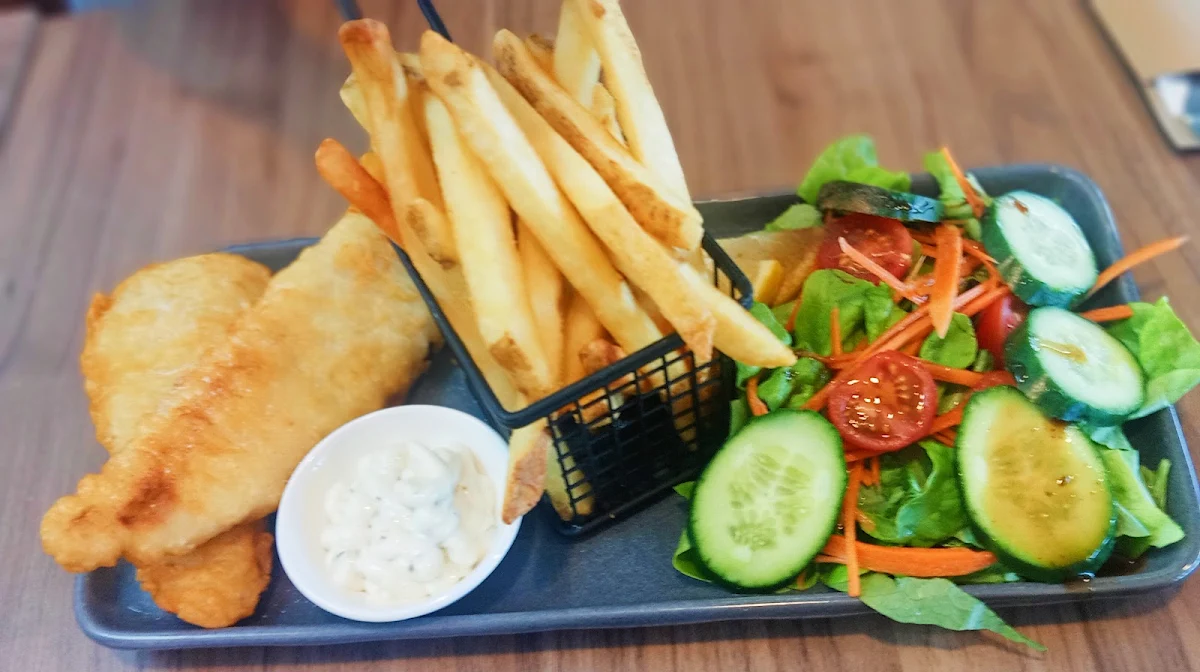 Fish Chips and Salad