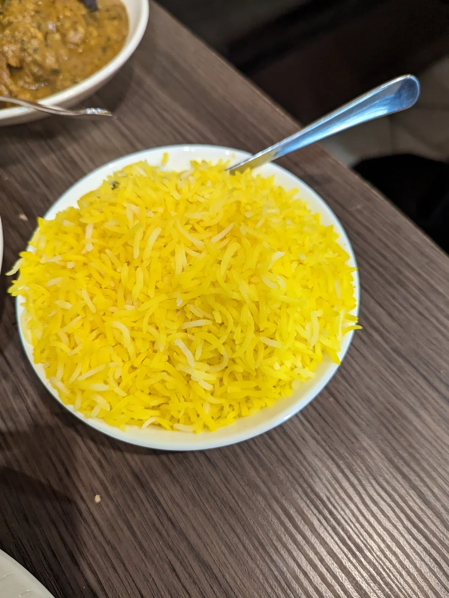 Saffron Rice, Khanna Indian Restaurant