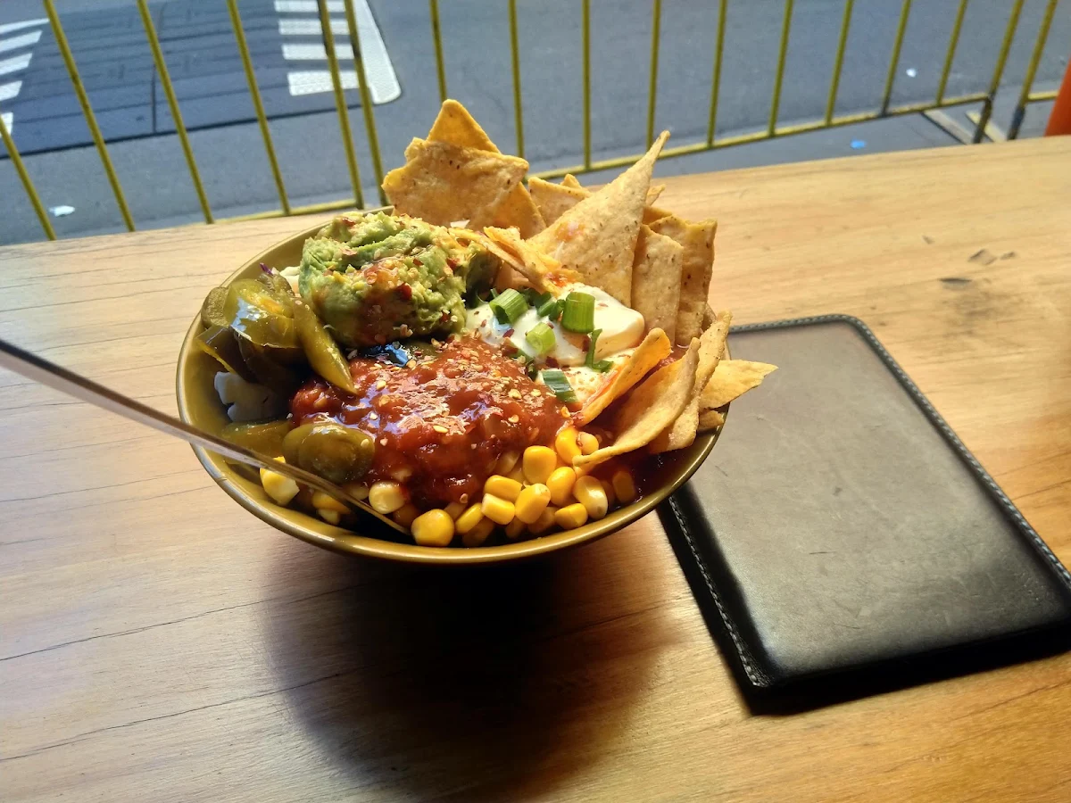 Chilli Bean and Salsa on Sweet Potato