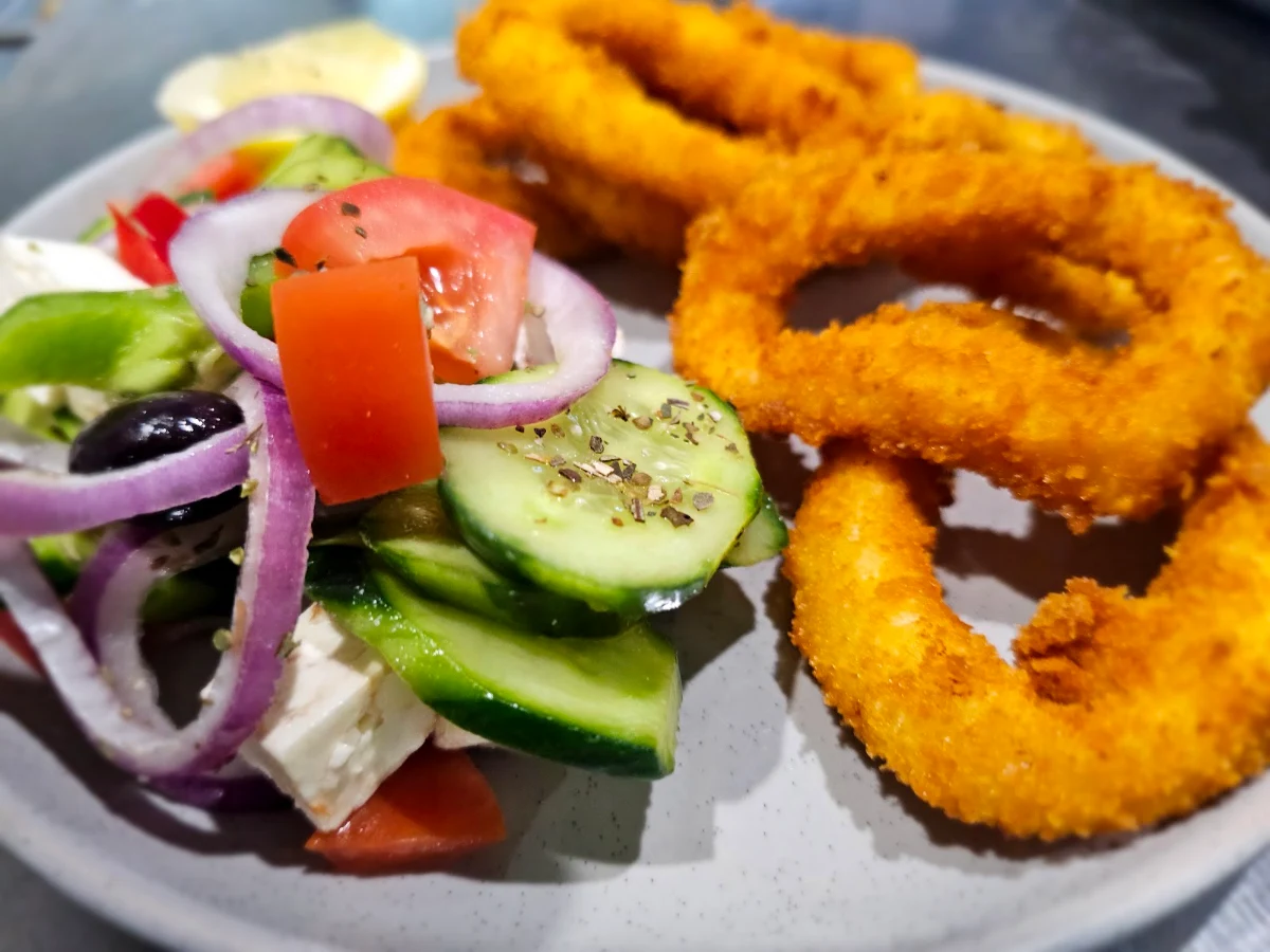 Calamari and Salad