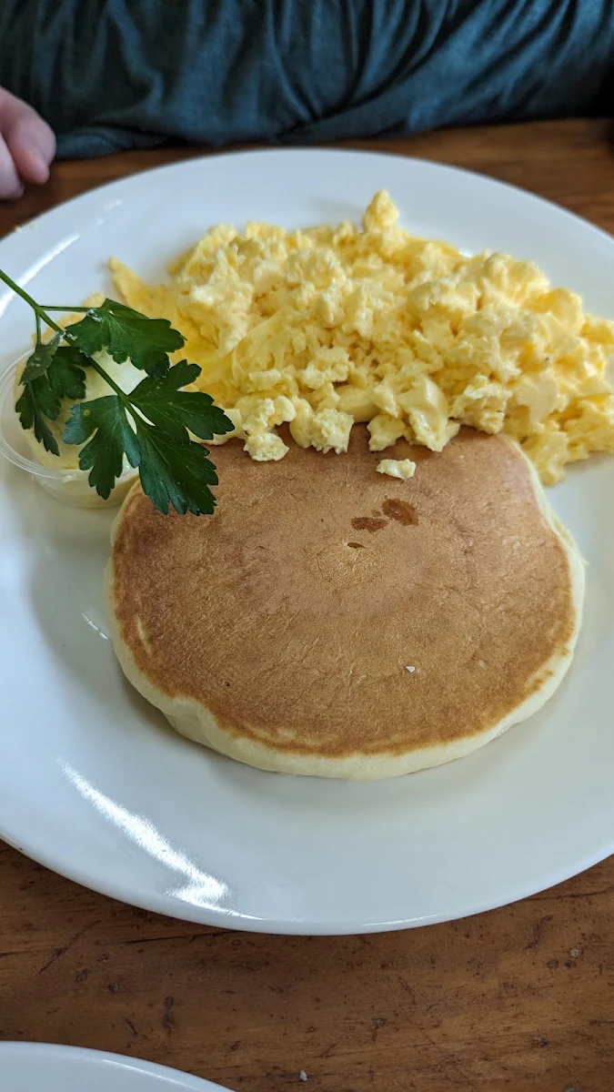Scrambled Eggs, Pancakes in Paradise