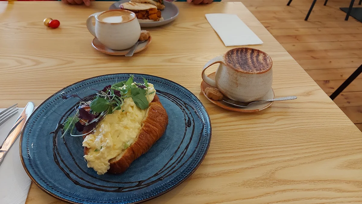 Loaded Croissant Scrambled Egg and Cheese