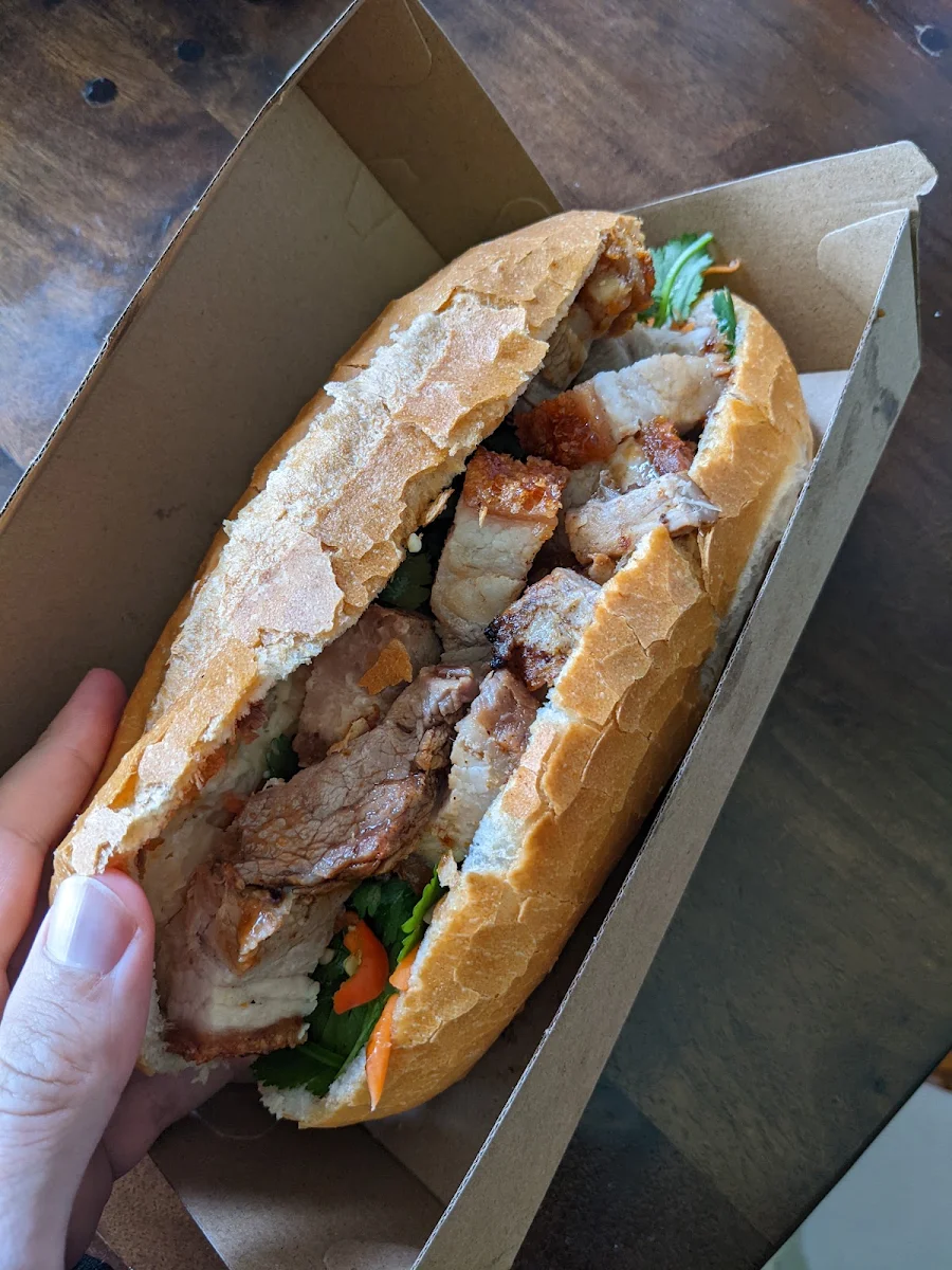 Roast Pork Crackling Roll