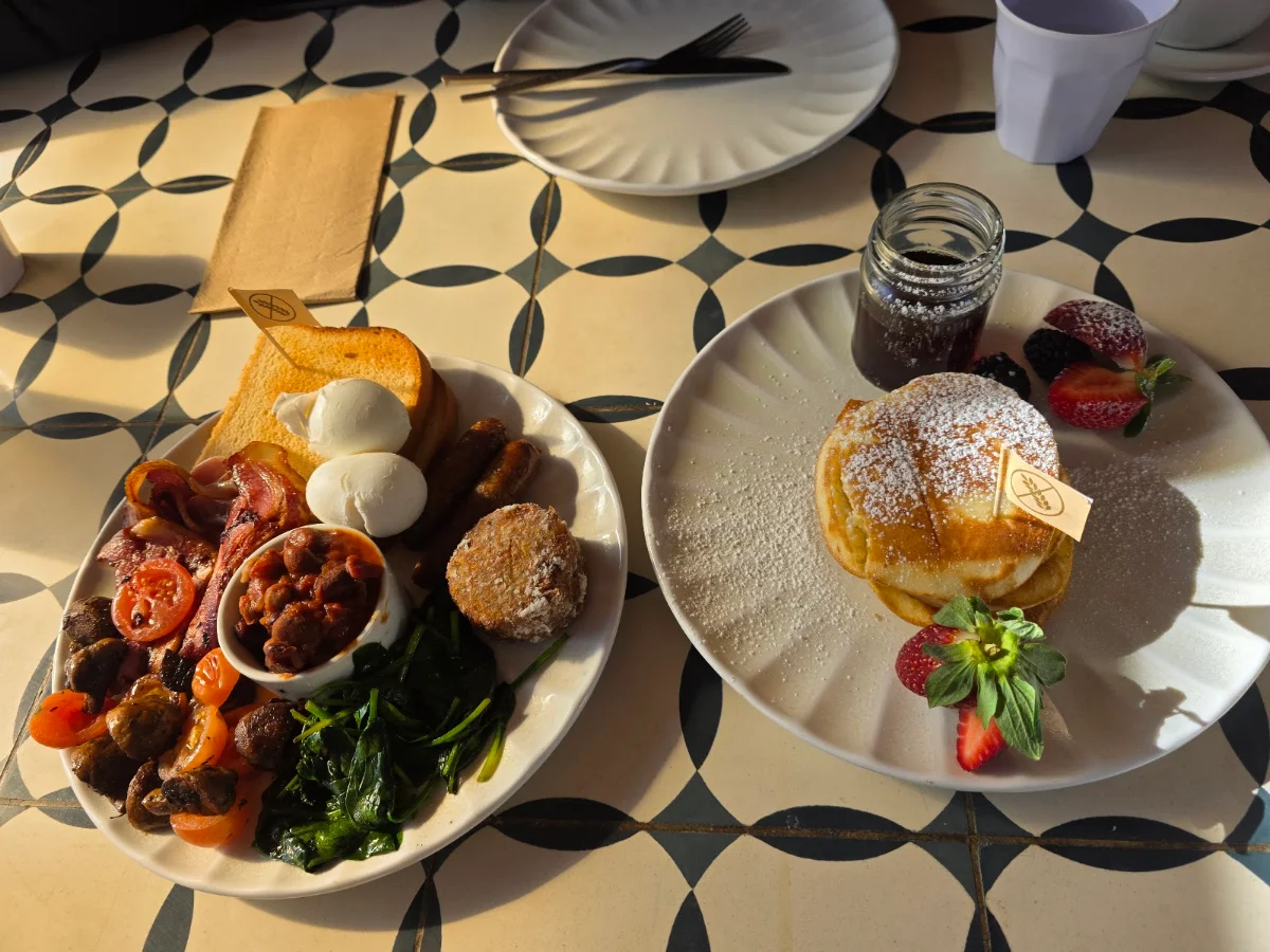 Pancakes and Big Breakfast