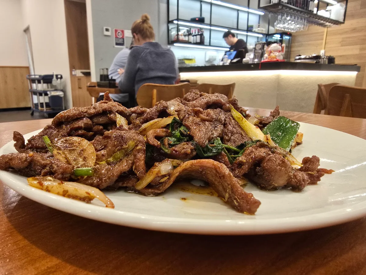 Cumin Lamb, VBAI Chinese Restaurant (Hamilton)
