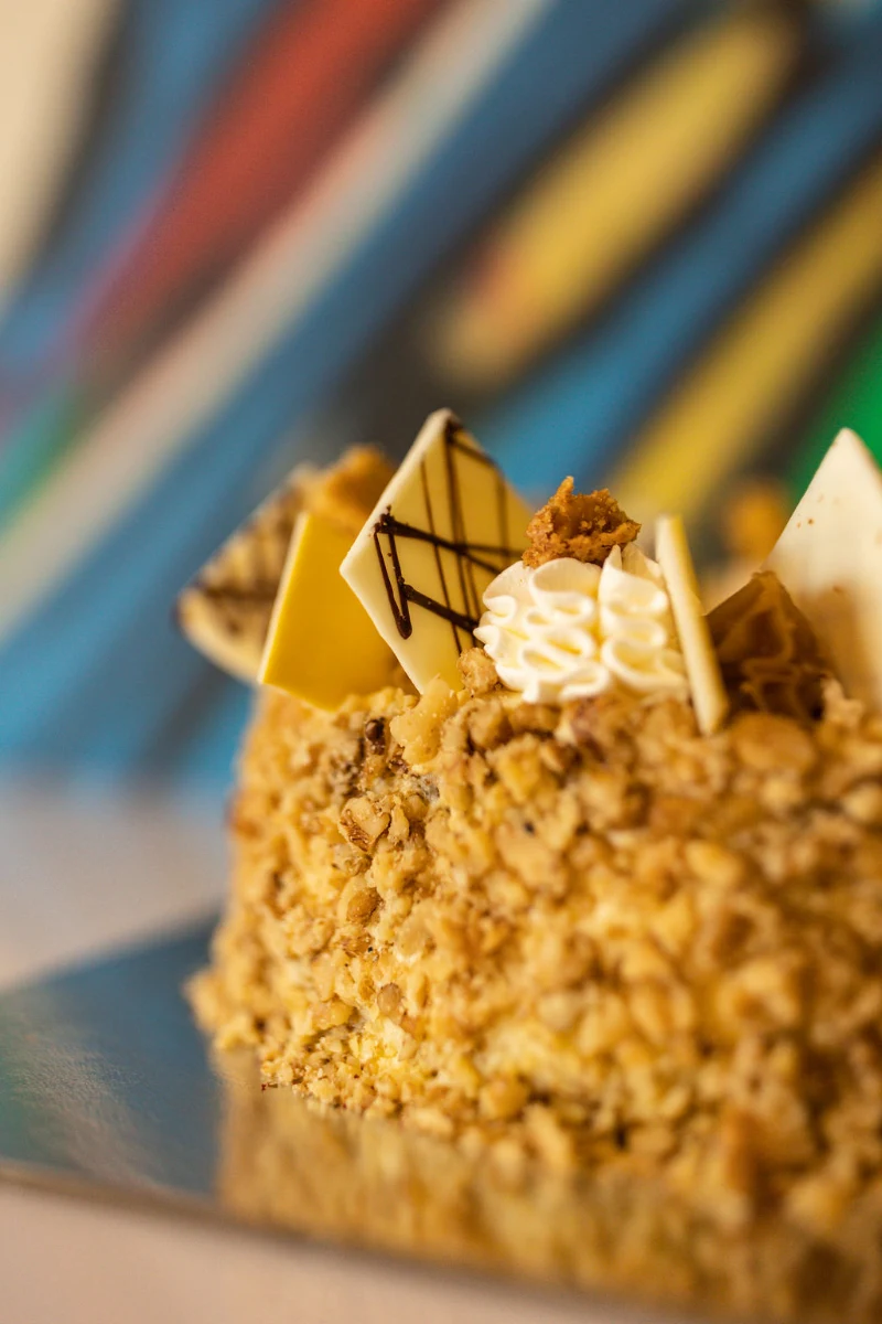 Sans Rival Cake Slice