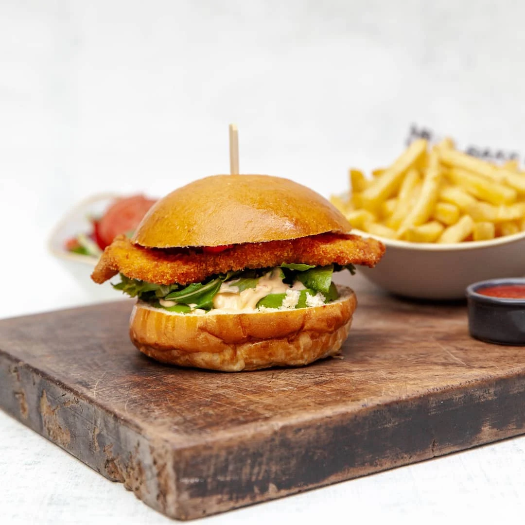 Chicken Schnitzel Burger Soy