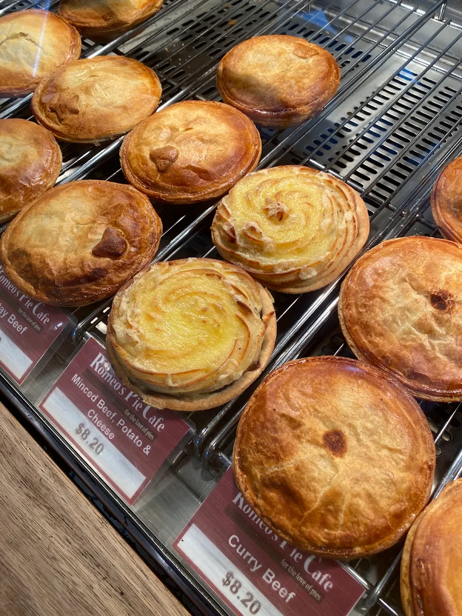 Pie Selection, Romeo's Pie Cafe