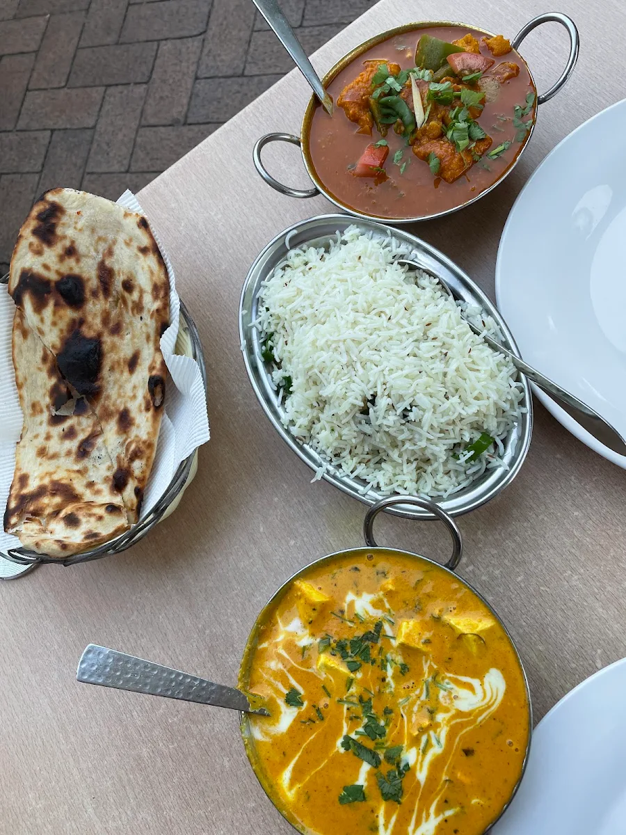 Mango Chicken Curry Coconut Rice Peshwari Naan