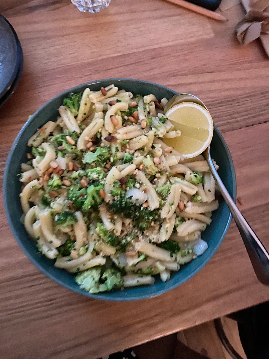 Casarecce w Broccoli Anchovies Pine Nuts
