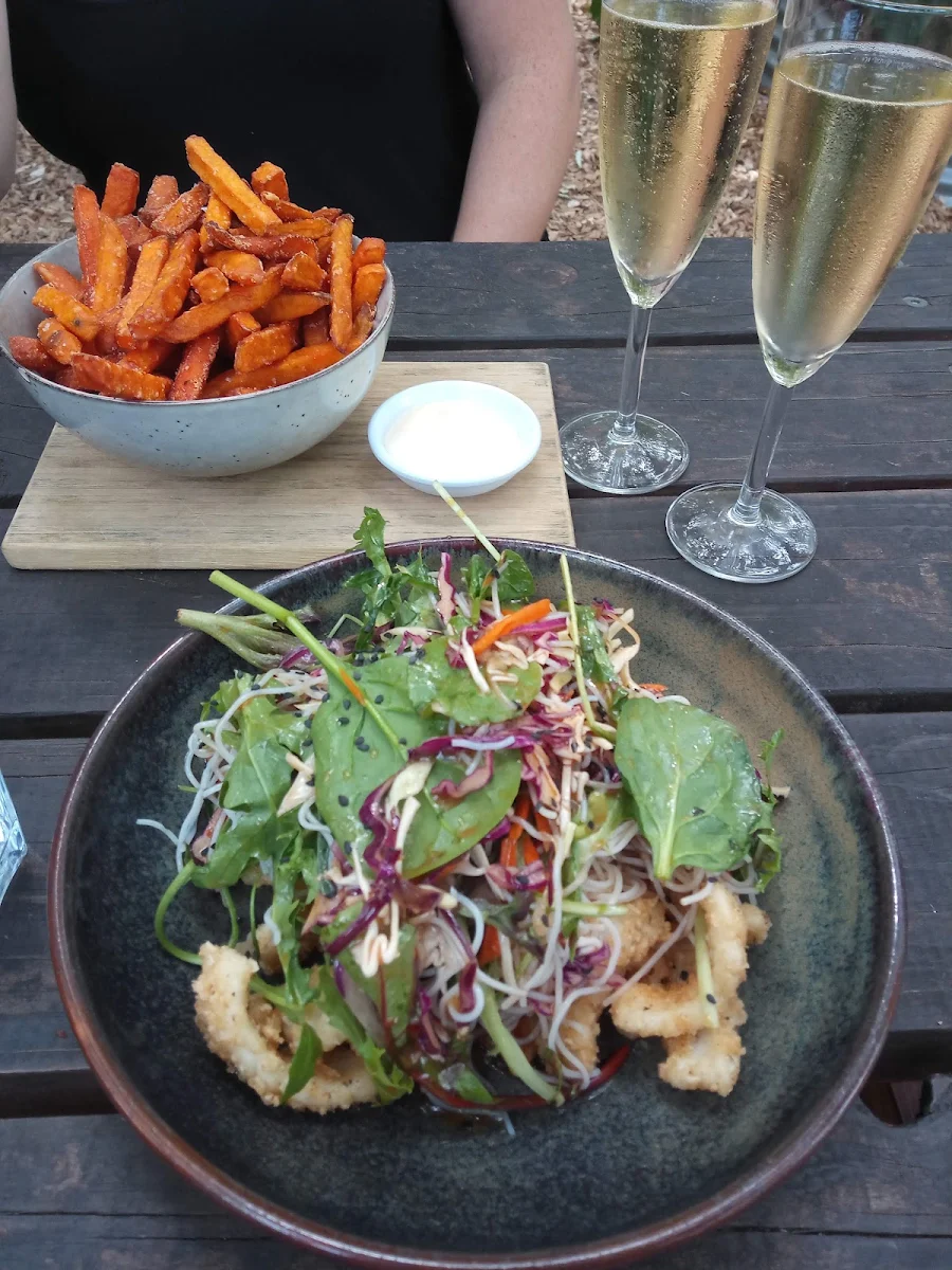 Squid Tempura Salad
