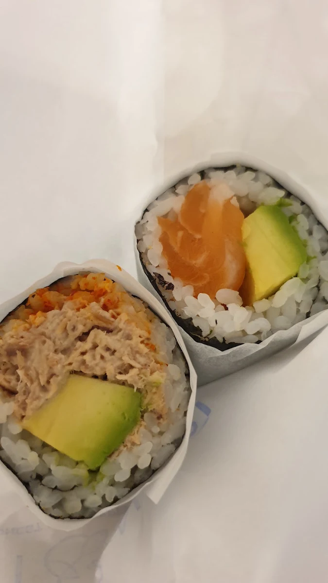 Spicy Tuna Left & Salmon Right