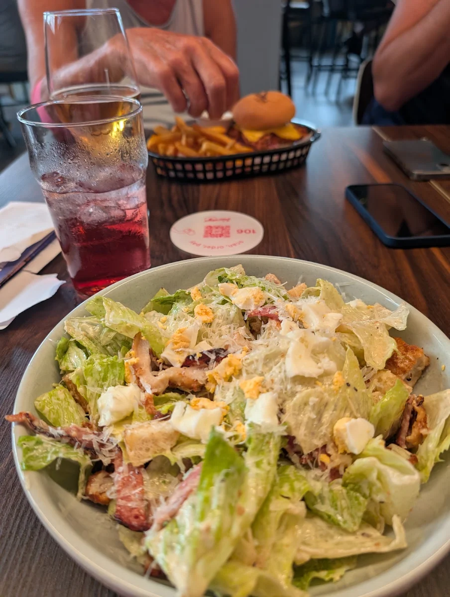 Chicken Caesar Salad, Harvey's Sports Bar & Grill