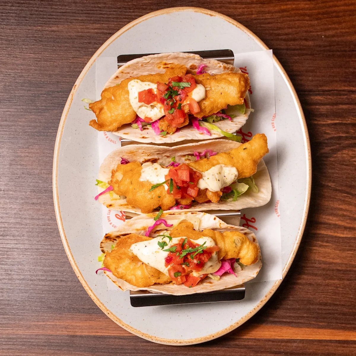 Tacos - Beer Battered Fish, Harvey's Sports Bar & Grill