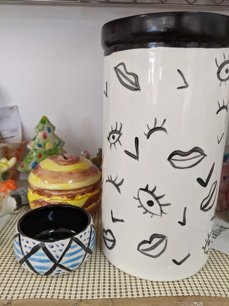 Wine Vase, Pottering Around Pottery Studio & Cafe