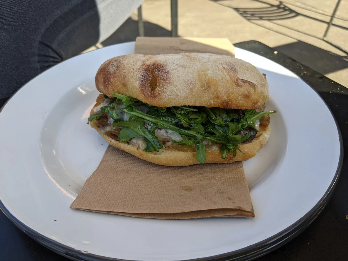 Caramelized Onion and Mushroom Toastie