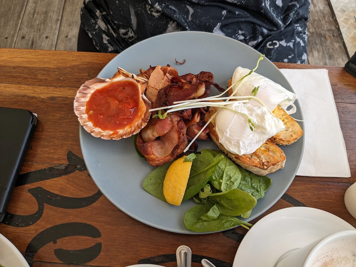 Poached Eggs on Toast with Bacon