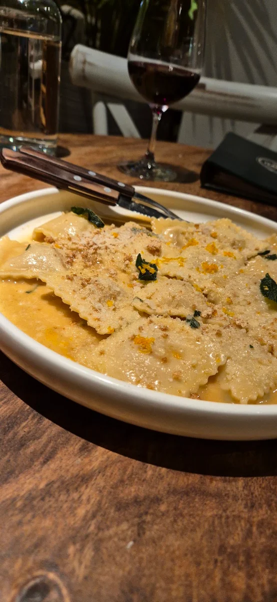 Pumpkin Ravioli, Italian Street Kitchen Penrith
