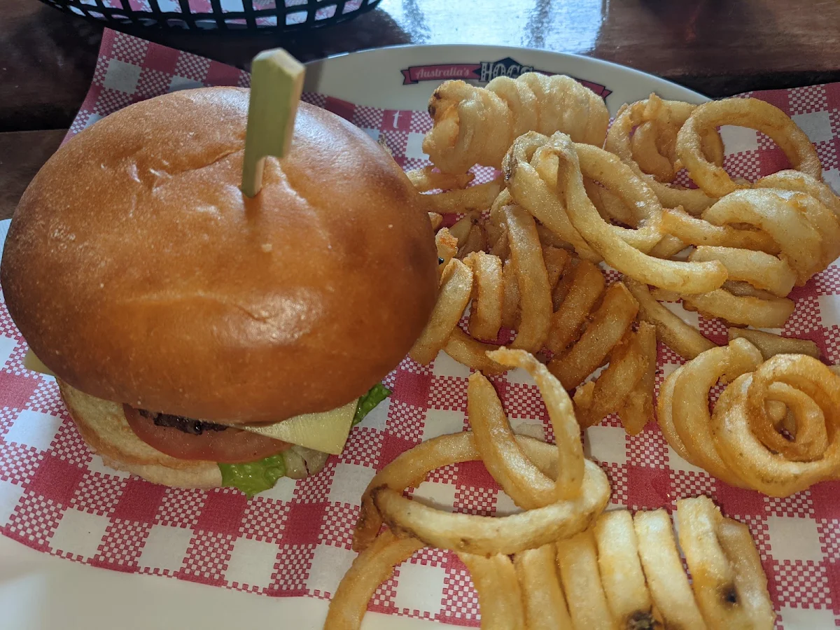 Cheeseburger, Hog's Breath Cafe Hobart