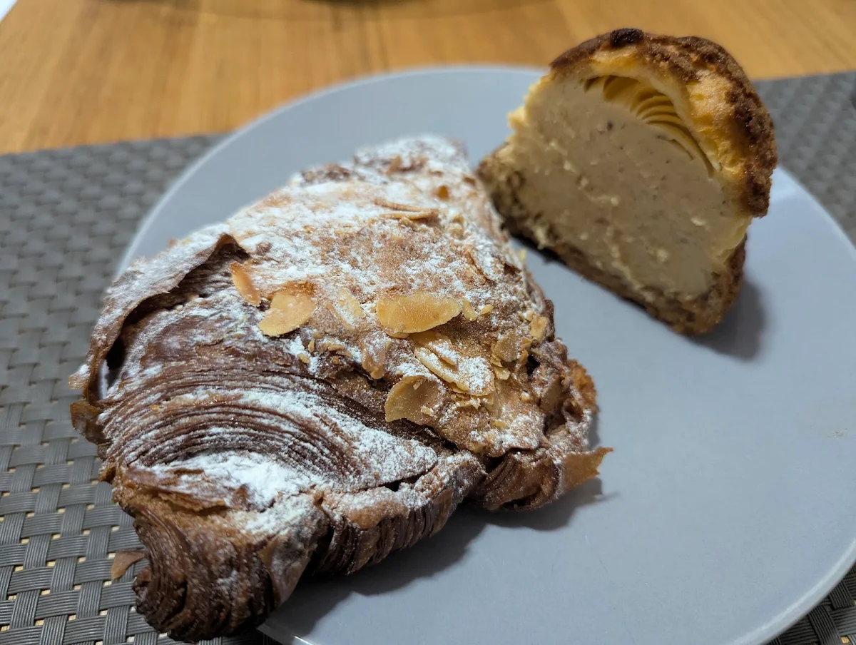 Almond Croissant and Paris Brest