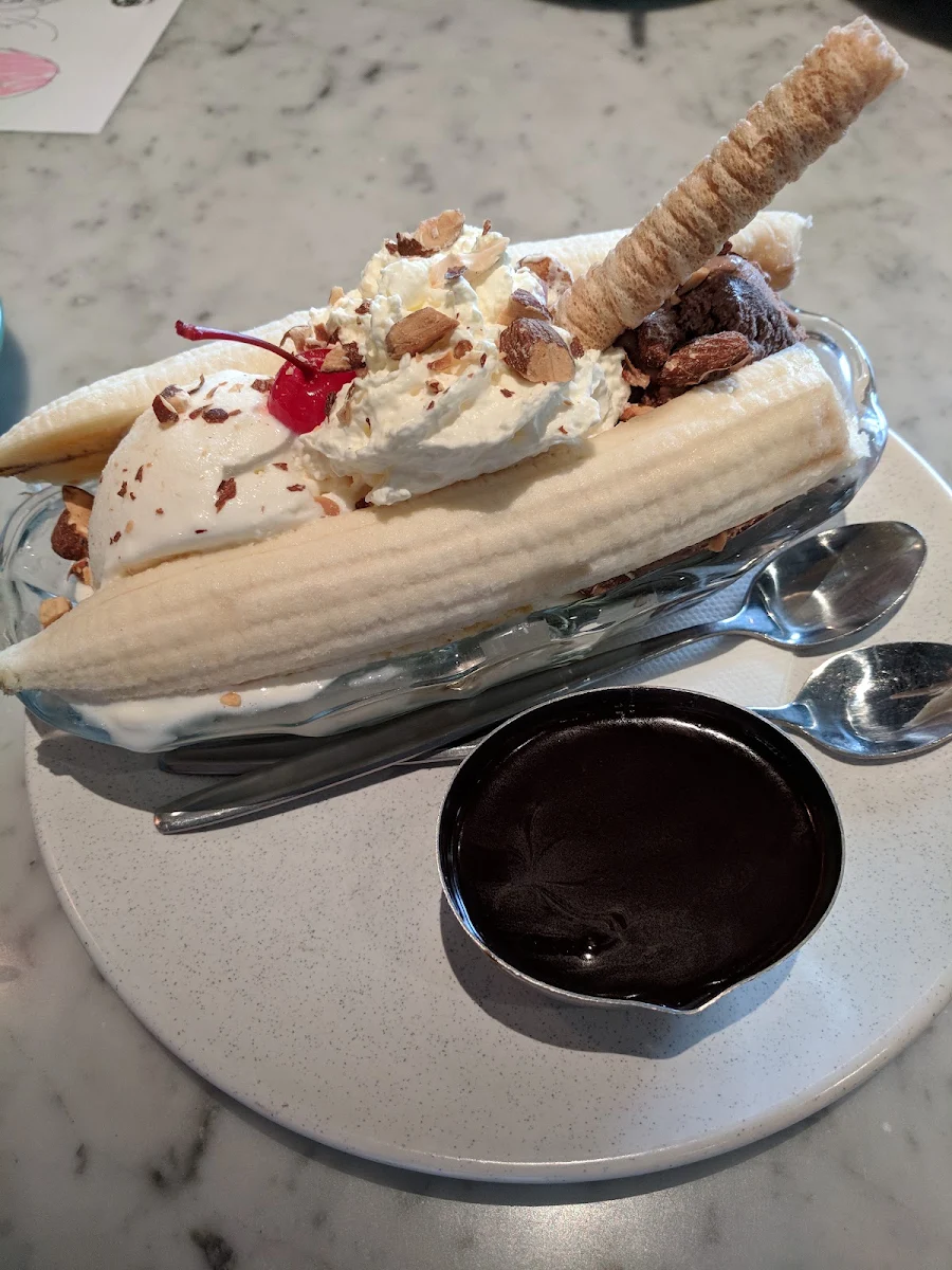 Banana Split, The Pancake Parlour Plenty Valley