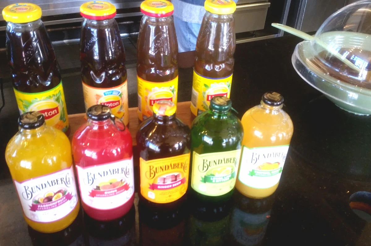 Bundaberg Ginger Beer Guava Lemon Lime Bitters Passionfruit and Tropical Mango