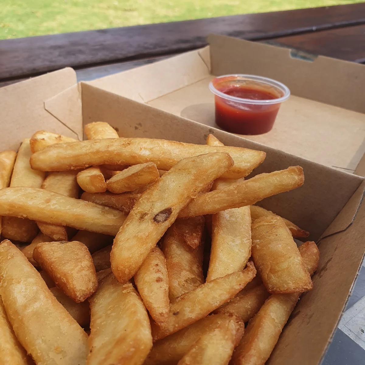 Beer Battered Chips, Cobb's Coffee Shop