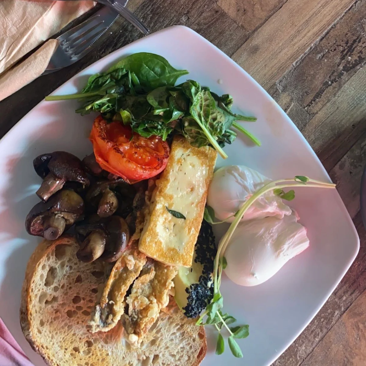Vegetarian Big Breakfast, Cafe Alfons