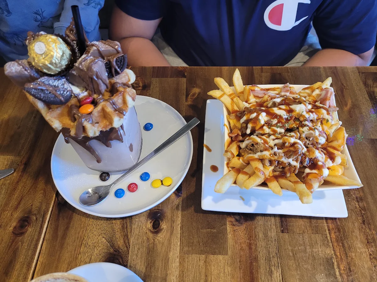Loaded Fries and Chocolate Lover Freak Shake