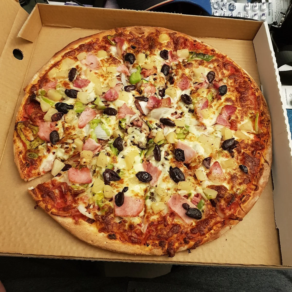 Family Size Pizza the Works Pizza