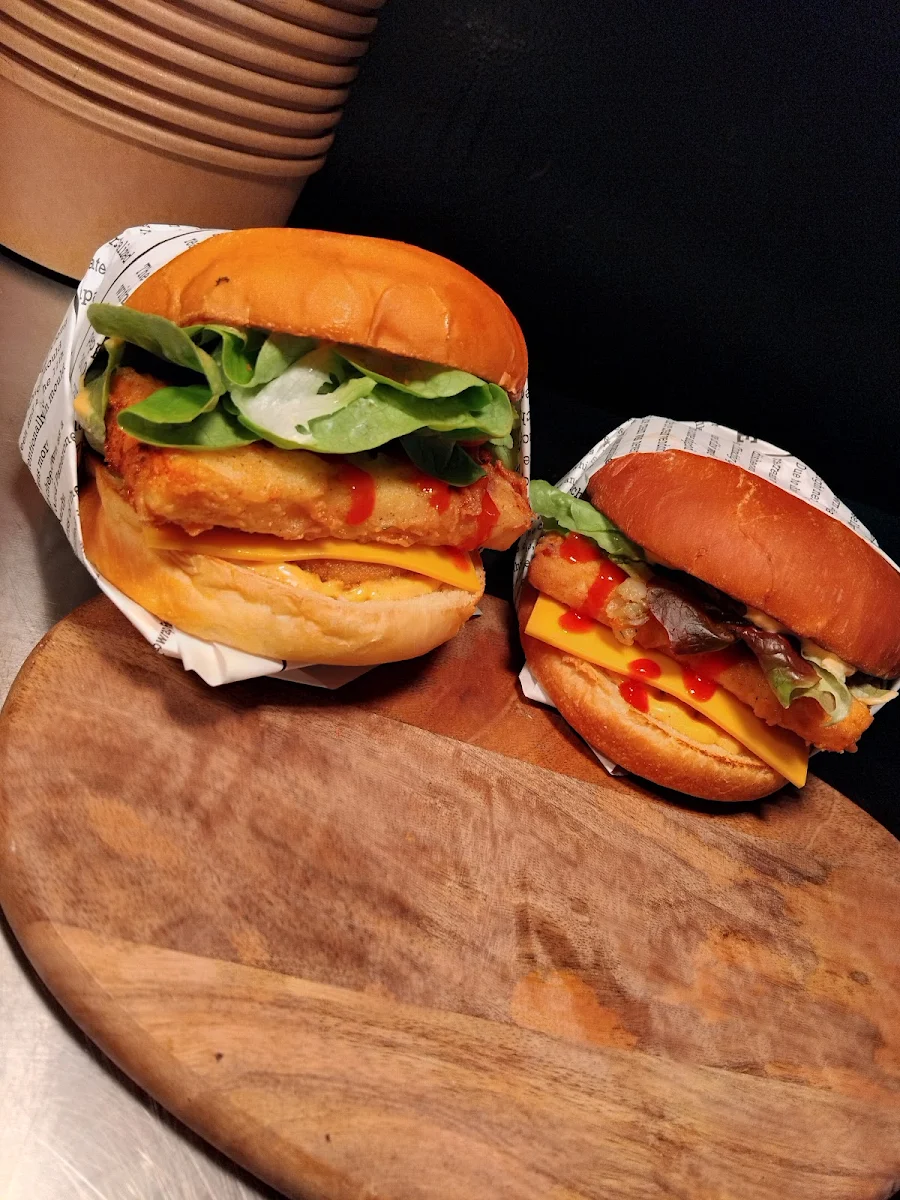 Fries on Burger