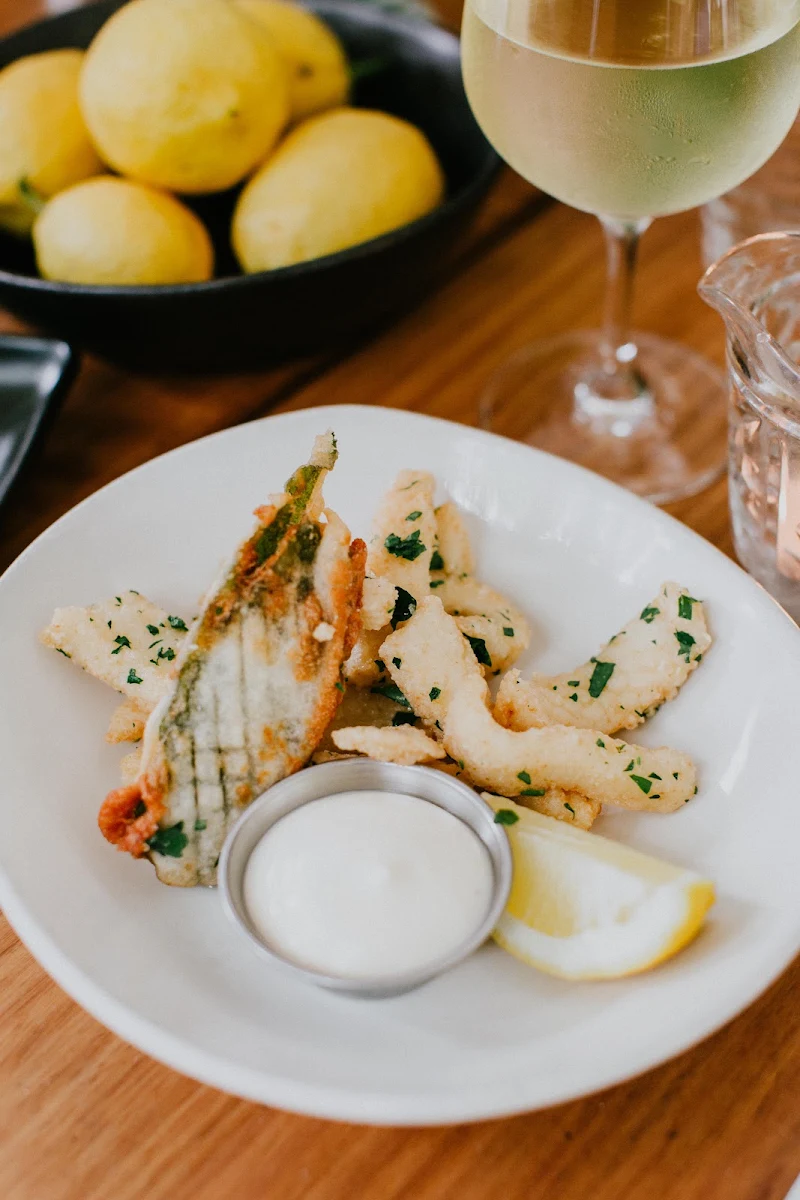 Fried Calamari White Anchovy Fritter Lemon Aioli