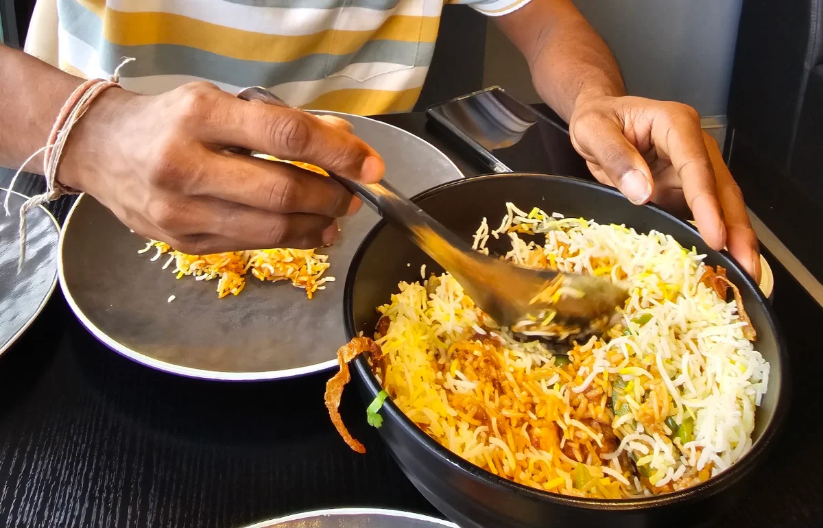 Vegetable Biryani Plate, Pista house Bellavista