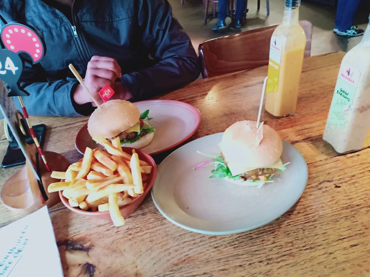 Veggie Burger and Fries