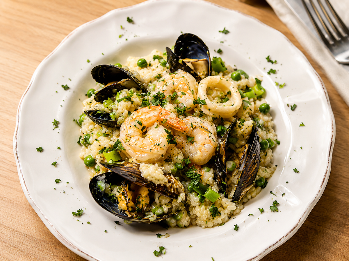 Thalassa Risotto, Greek’n Out