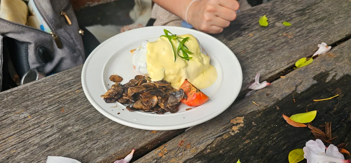 Eggs Benedict Salmon, Casey's Cafe