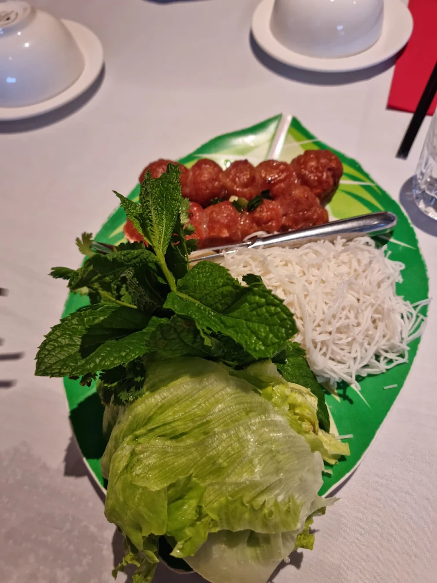Minced Pork Balls Rice Paper Rolls