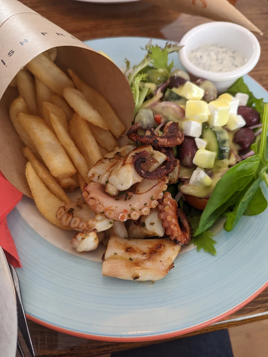 Grilled Octopus, Fish Frenzy