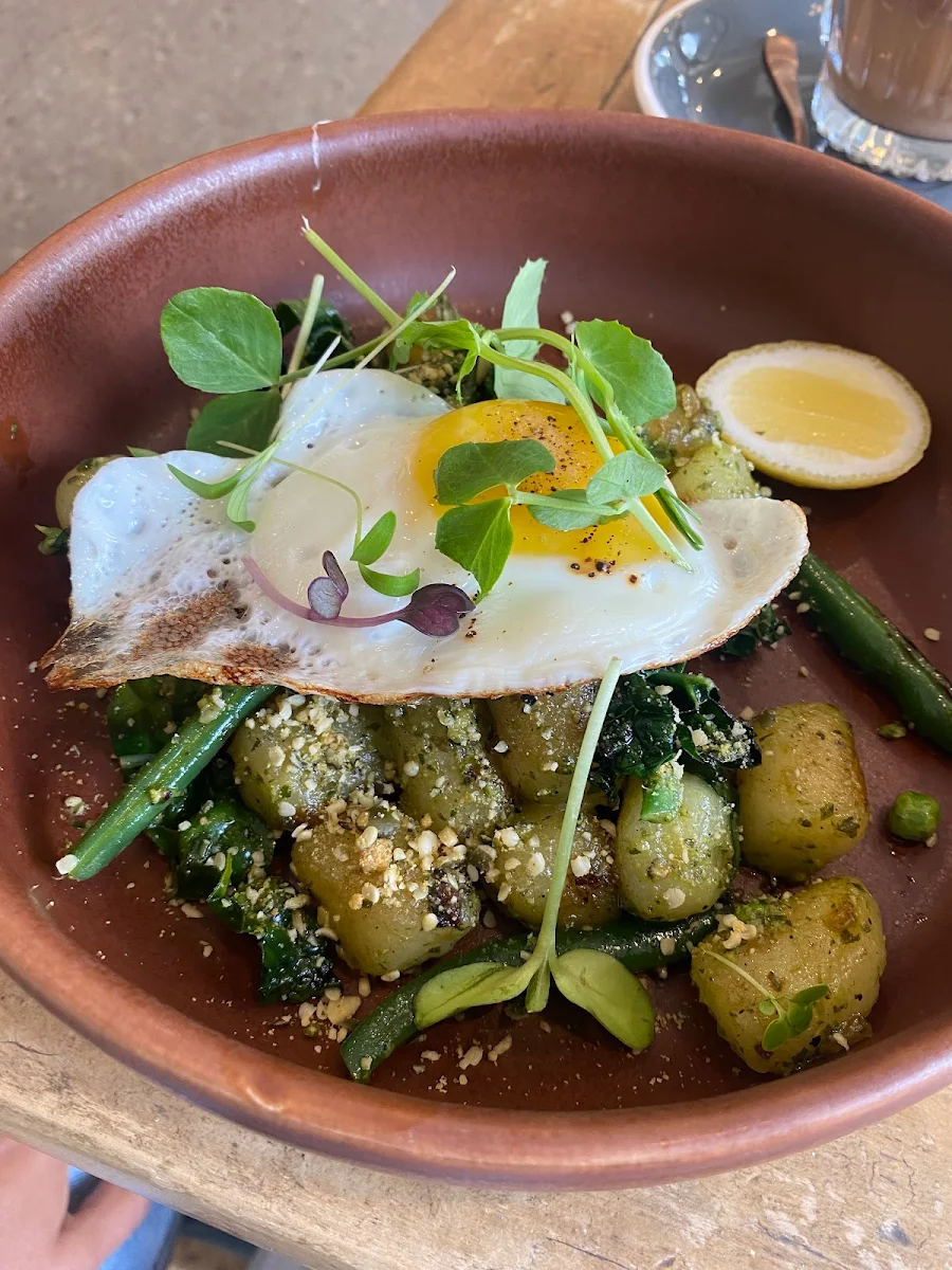 Breakfast Gnocchi, VanillaFood Organic Cafe