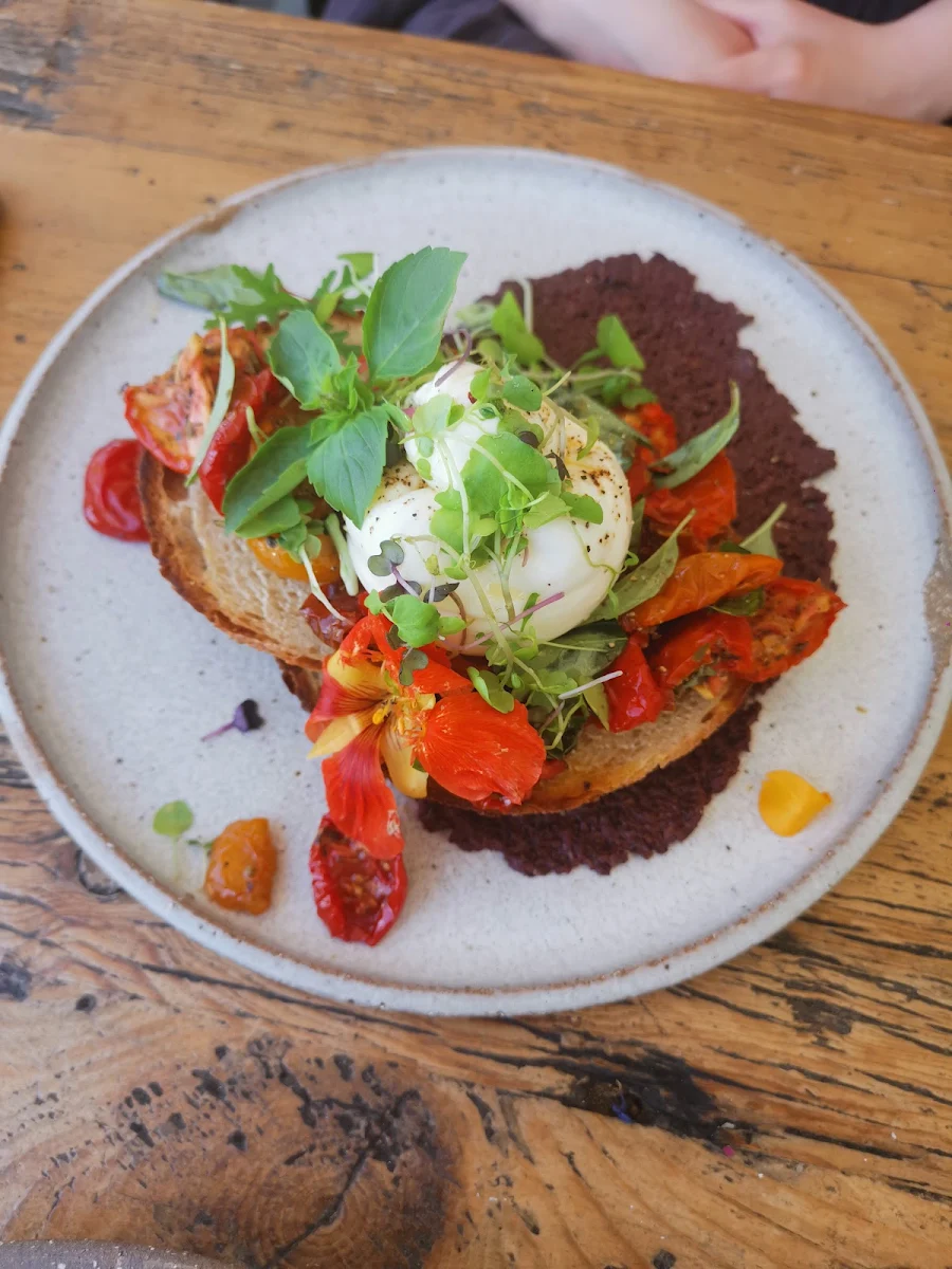 Eggs on Sourdough, VanillaFood Organic Cafe
