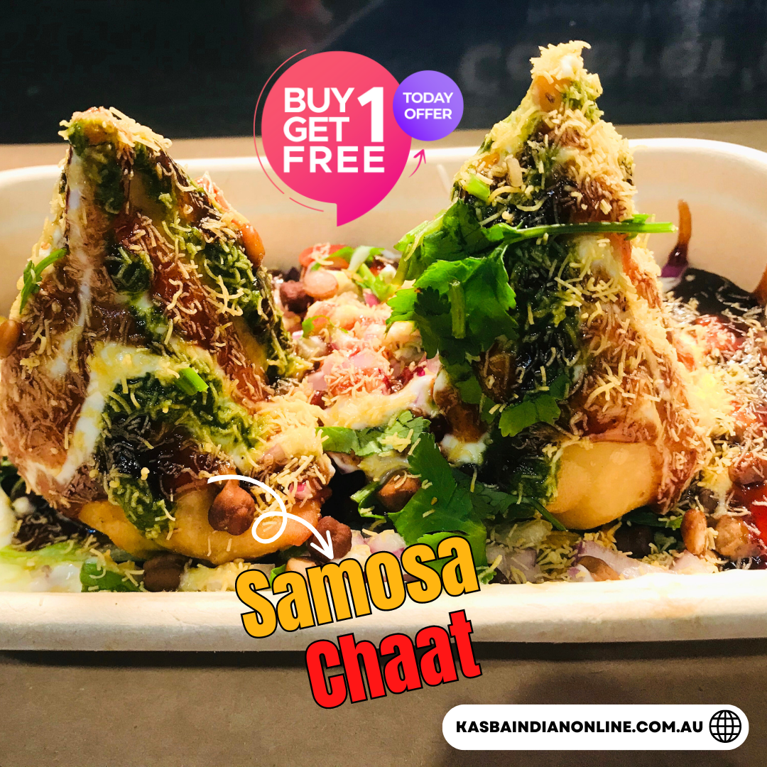 Samosa Chaat, Kasba Indian Restaurant - Truganina